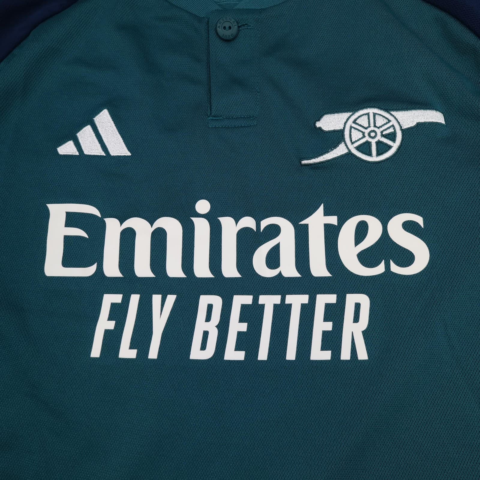 Arsenal Shirt Kids 13-14 Years Green 3rd Kit 2023 2024 Adidas Emirates Jersey photo 3