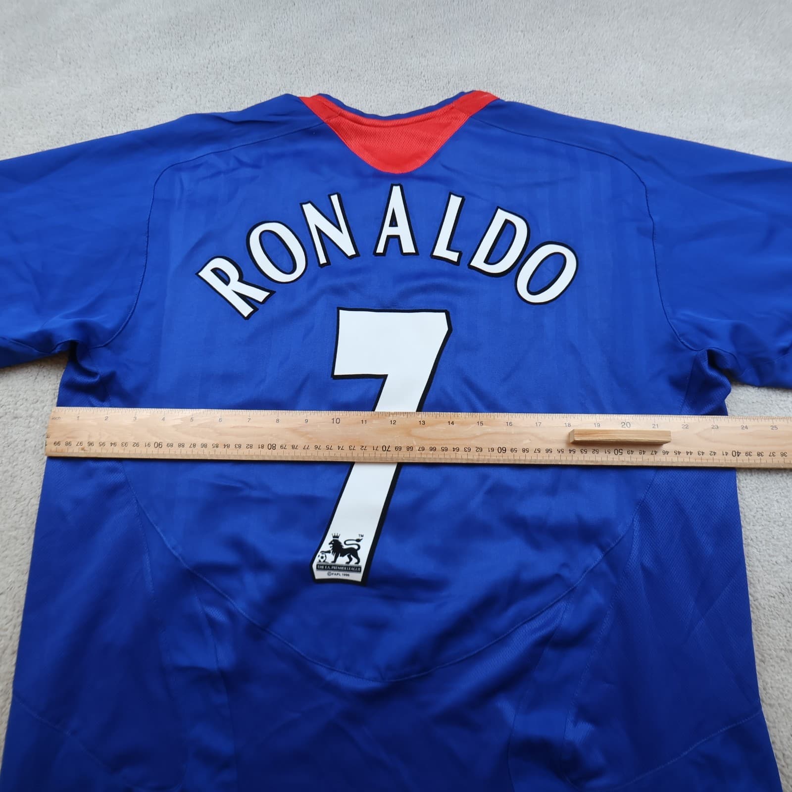 Manchester United Shirt Extra Large Blue Away Kit 2005 2006 Jersey Ronaldo 7 XL photo 12