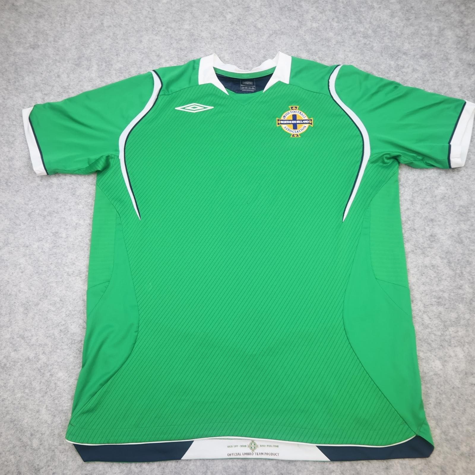 Northern Ireland Home Shirt Mens Large Green 2008 2010 Football Umbro Jersey