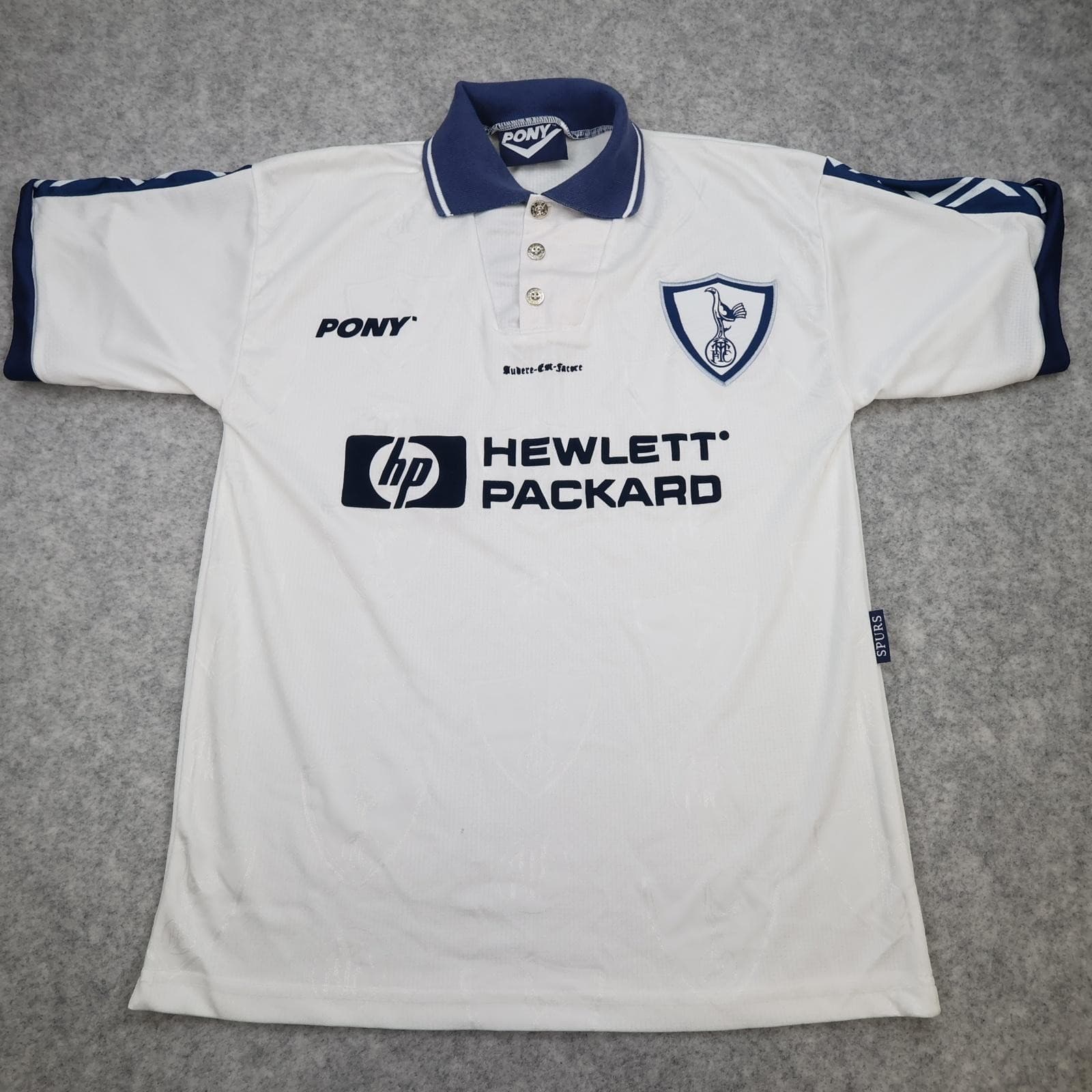 Vintage Tottenham Hotspur Shirt Mens Medium White Home 1995 1997 Pony HP