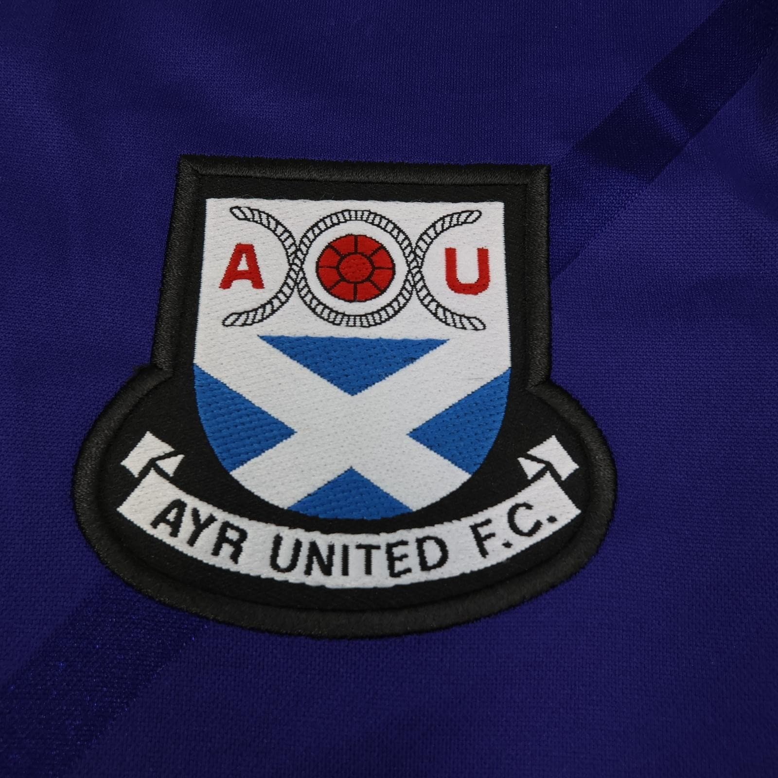Ayr United Shirt Mens Large Purple Away 2014 2015 Soccer Adidas Bodog Jersey photo 7