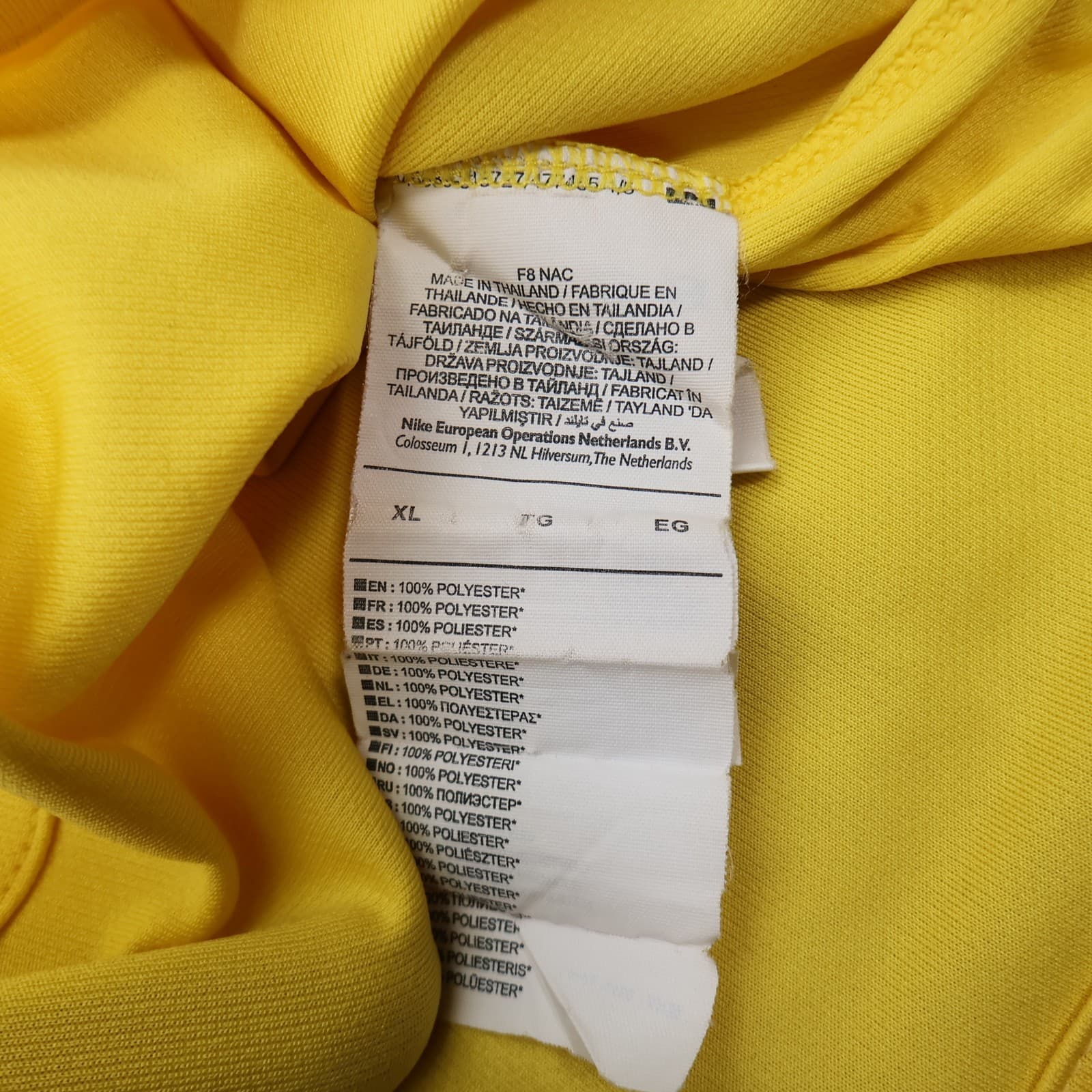 Chelsea Shirt Extra Large Yellow Away Kit 2018 2019 Nike Jersey Eden Hazard 10 photo 13