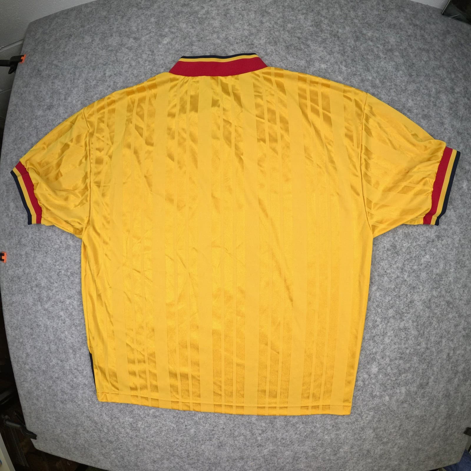 Arsenal Football Shirt Yellow Large Away 1993 1994 Adidas Official Re Release photo 3