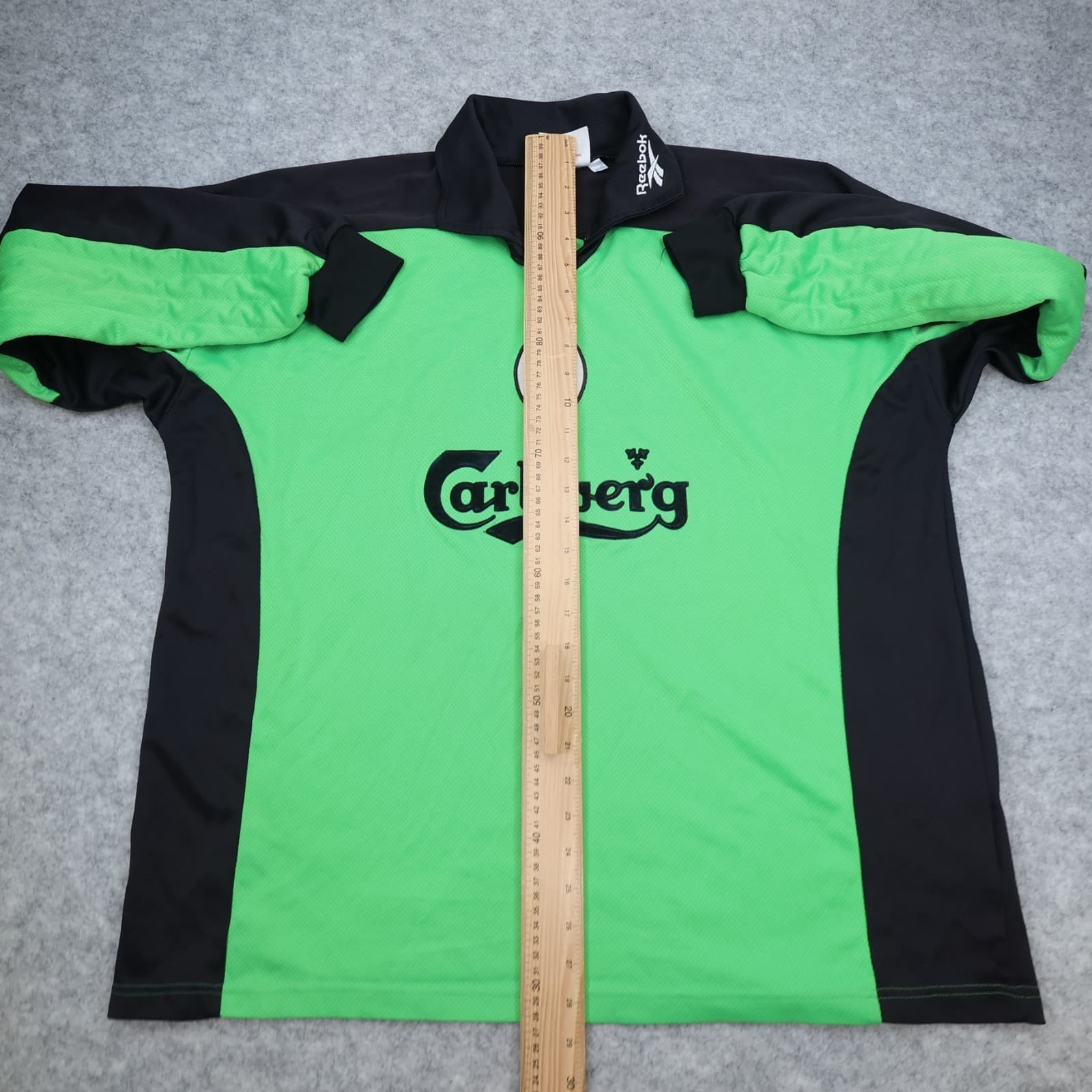 Vintage Liverpool Shirt 2XL Green Goalkeepers Kit 1997 1998 Reebok 46/48" 90s photo 13