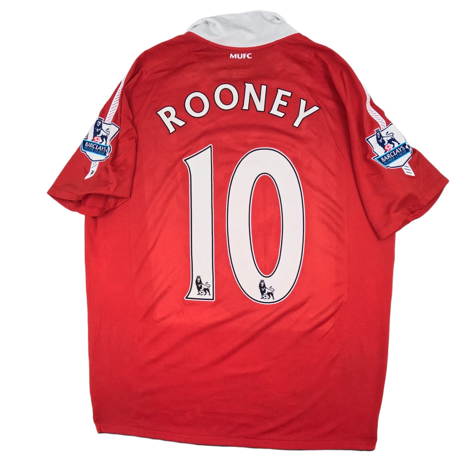 Manchester United Football Shirt Large Red Home 2010 2011 Nike Wayne Rooney 10 photo 3