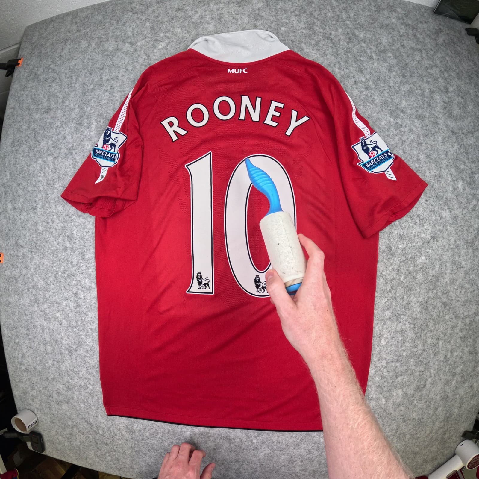 Manchester United Football Shirt Large Red Home 2010 2011 Nike Wayne Rooney 10 photo 4