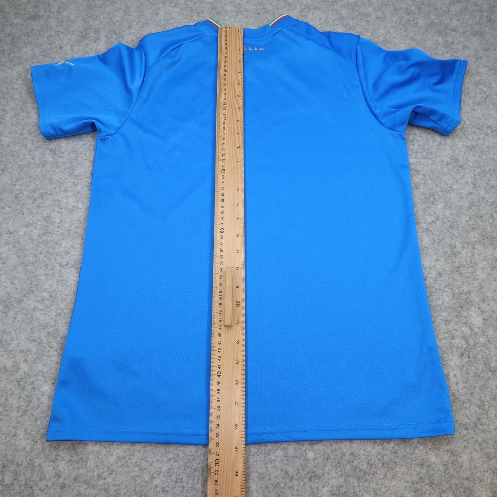 Italy Home Shirt Mens Medium Blue 2022 2023 Football Puma Soccer Jersey photo 10