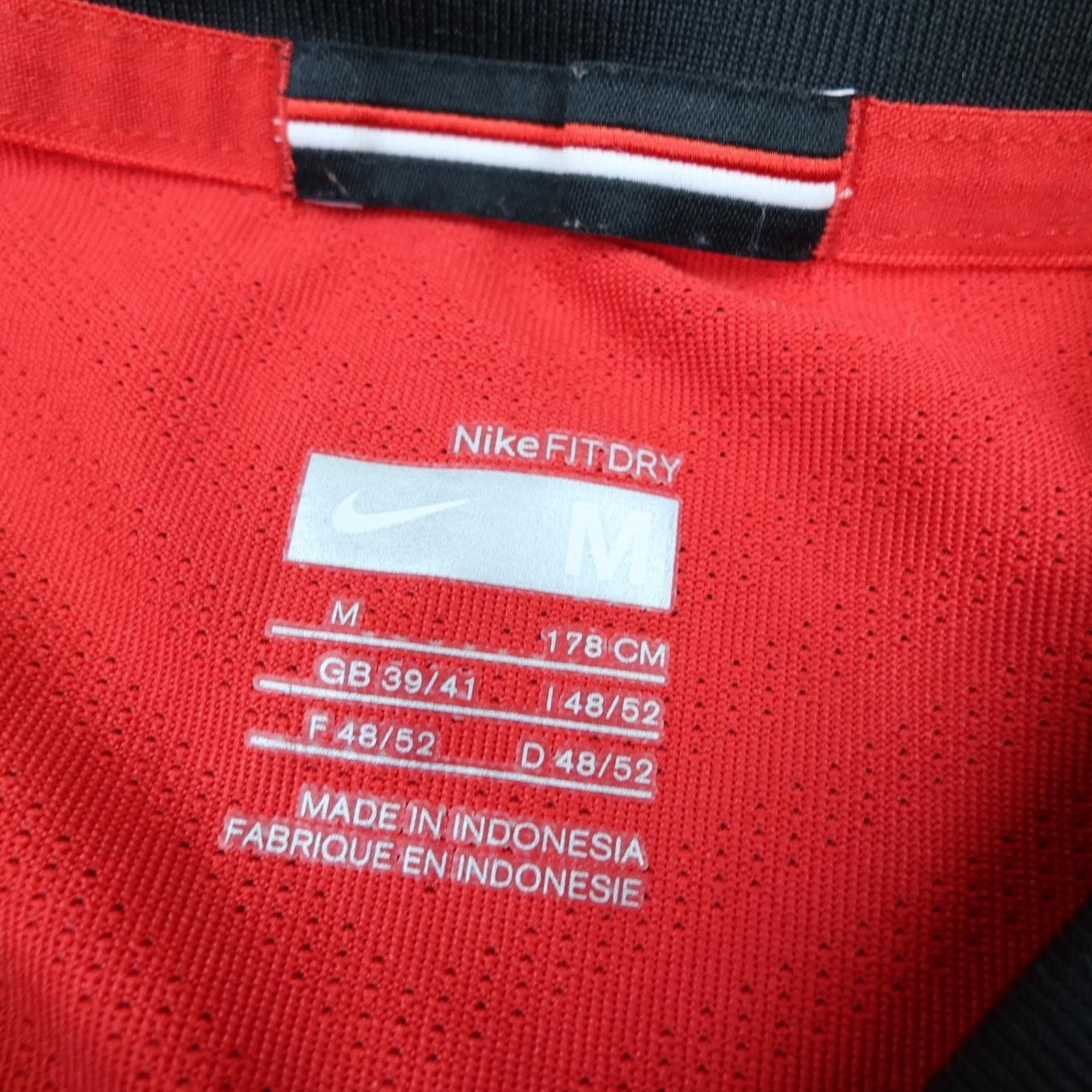 Manchester United Shirt Mens Medium Red Home 2009 2010 Football Nike Fletcher 24 photo 7
