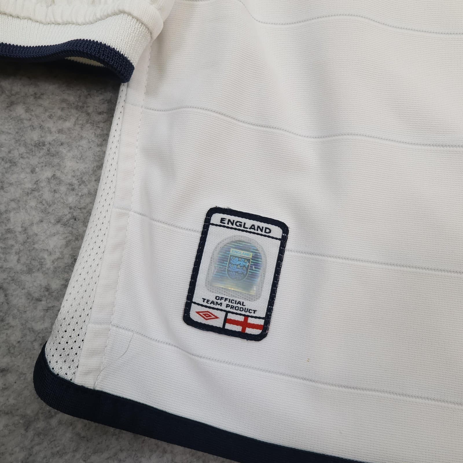 Vintage England Home Shirt Mens Large White Long Sleeve 2003 2005 Umbro Jersey photo 3