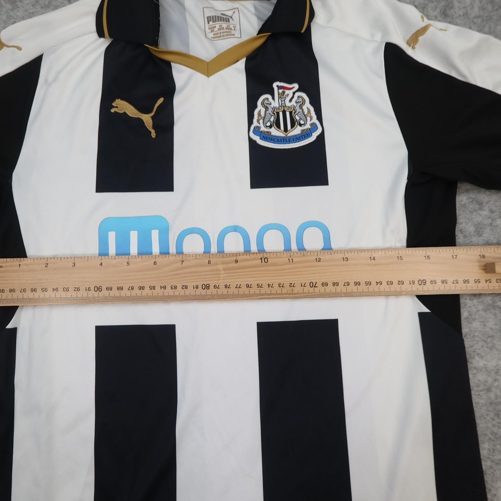 Newcastle United Shirt Mens Small Multi Home 2013 2014 EPL Football Puma Wonga photo 12