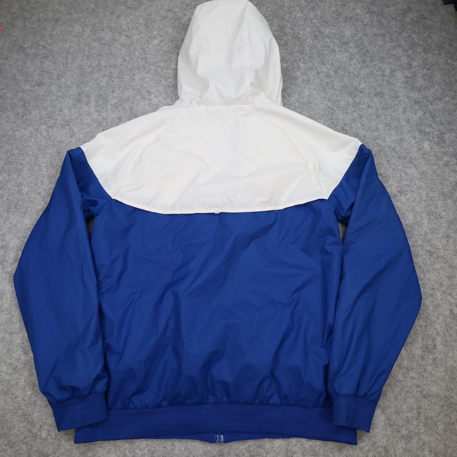 Chelsea FC Jacket Mens Large Blue White 2017 2018 Nike Hooded Rain Full Zip Top photo 2