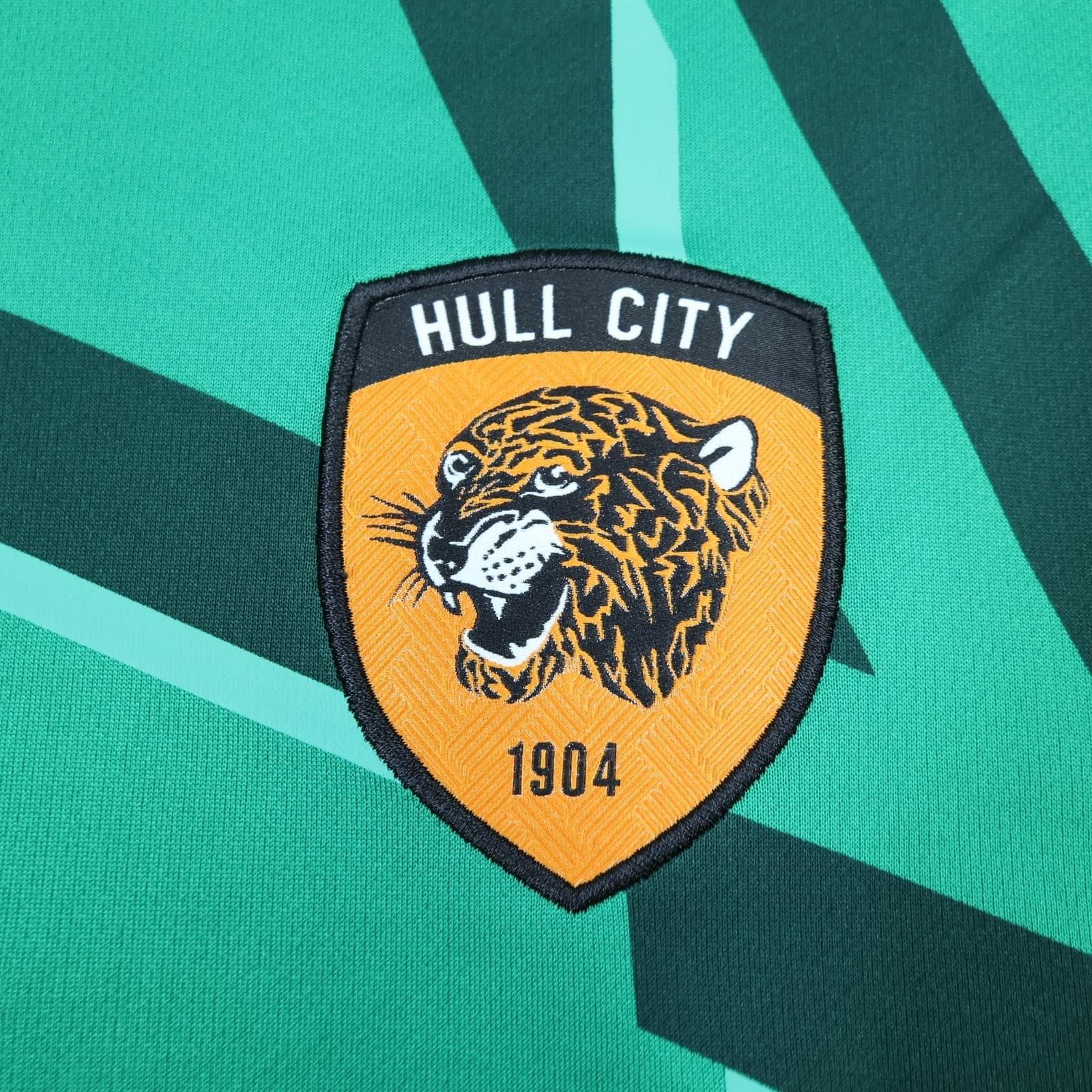 Hull City Goalkeeper Shirt Mens Large Green EFL Football Umbro SportPesa Long 1 photo 4