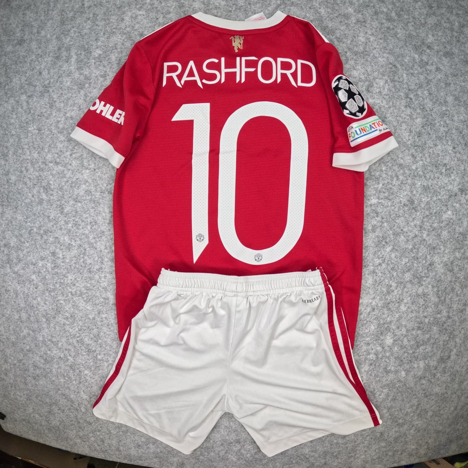 Manchester United Football Kit Set 11 12Y 152 Home 2021-22 adidas Rashford 10 photo 2