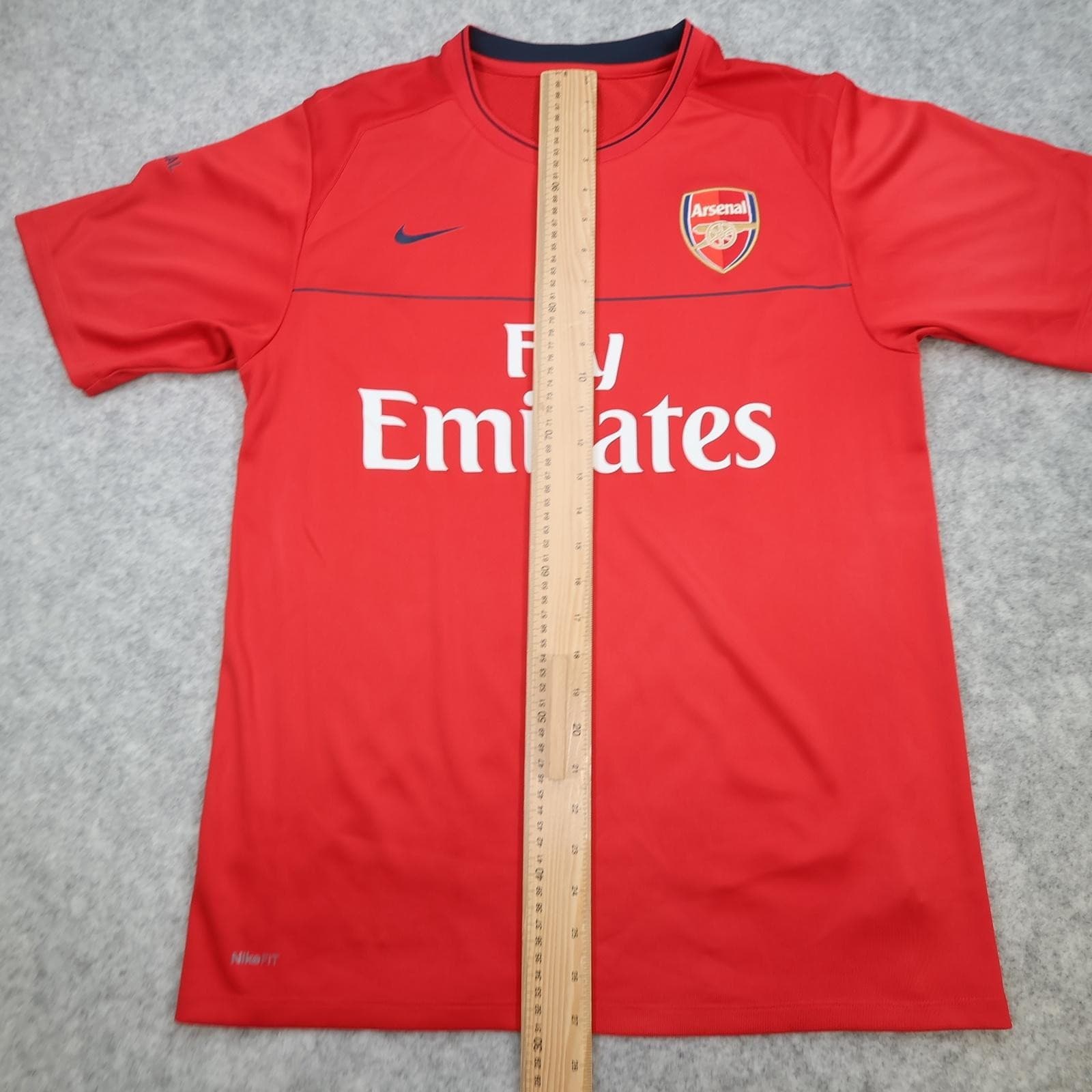 Arsenal Training Shirt Mens Medium Red 2008 2009 Football Nike Emirates Jersey photo 11