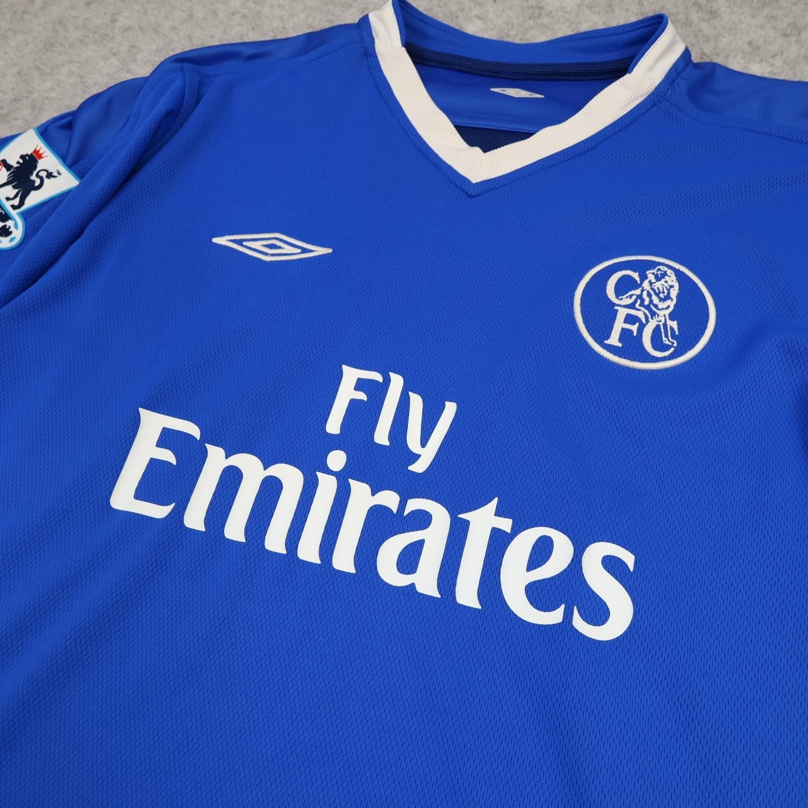 Chelsea Shirt Mens Medium Blue Home 2003 2005 Football Umbro Makelele 4 Jersey photo 3