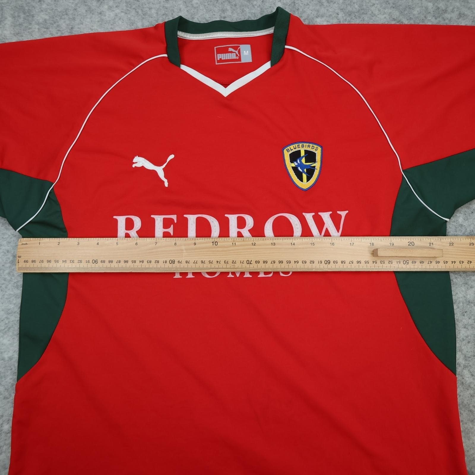 Cardiff City Shirt Mens Medium Red 2004 2005 Puma Redrow Homes Jersey Bluebirds photo 11