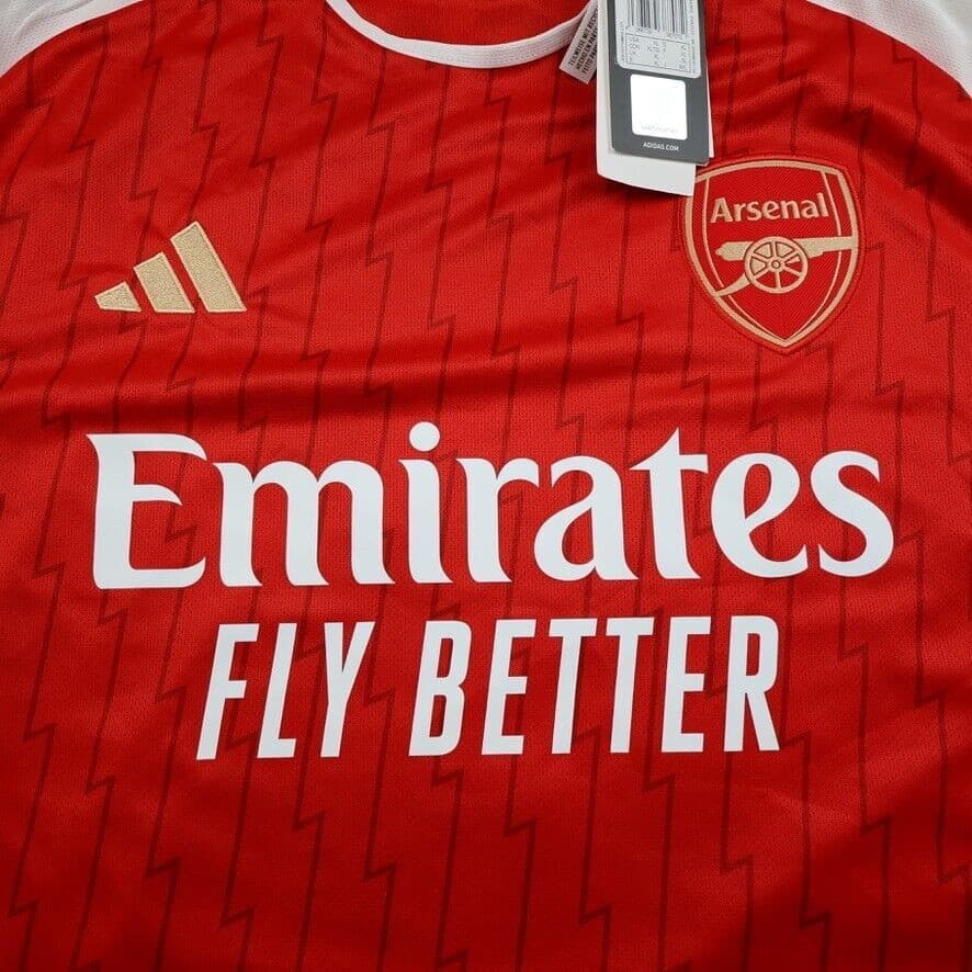 Arsenal Shirt Extra Large Red Home Kit 2023 2024 Adidas Jersey Martin Odegaard photo 3