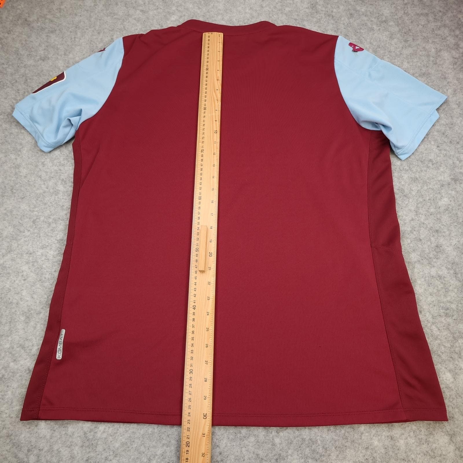 Aston Villa Shirt Mens XL Red Home 2019 2020 EPL Football Kappa W88 Jersey photo 8
