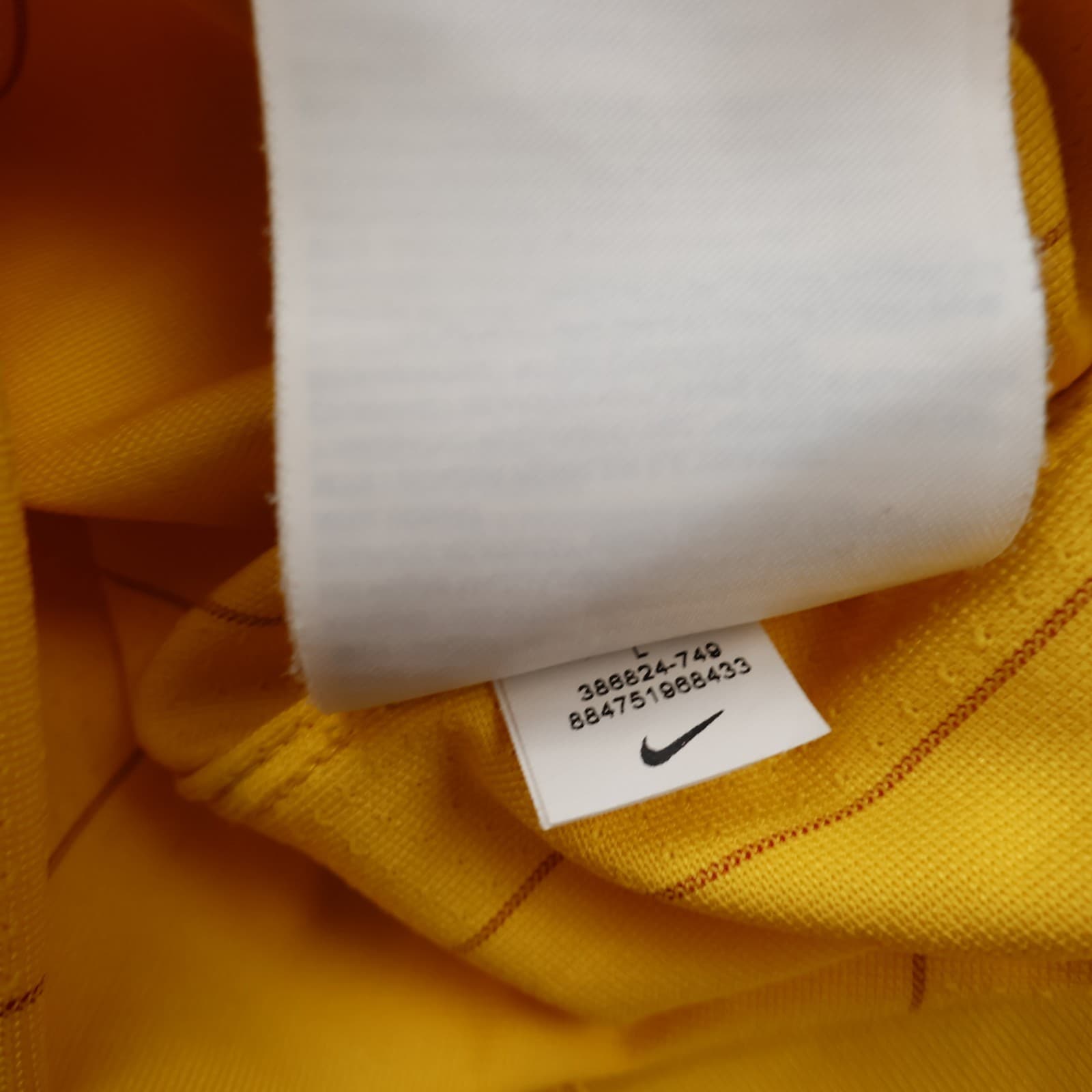 Arsenal Shirt Large Yellow Away Kit 2010 2013 Nike Soccer Jersey Football photo 15