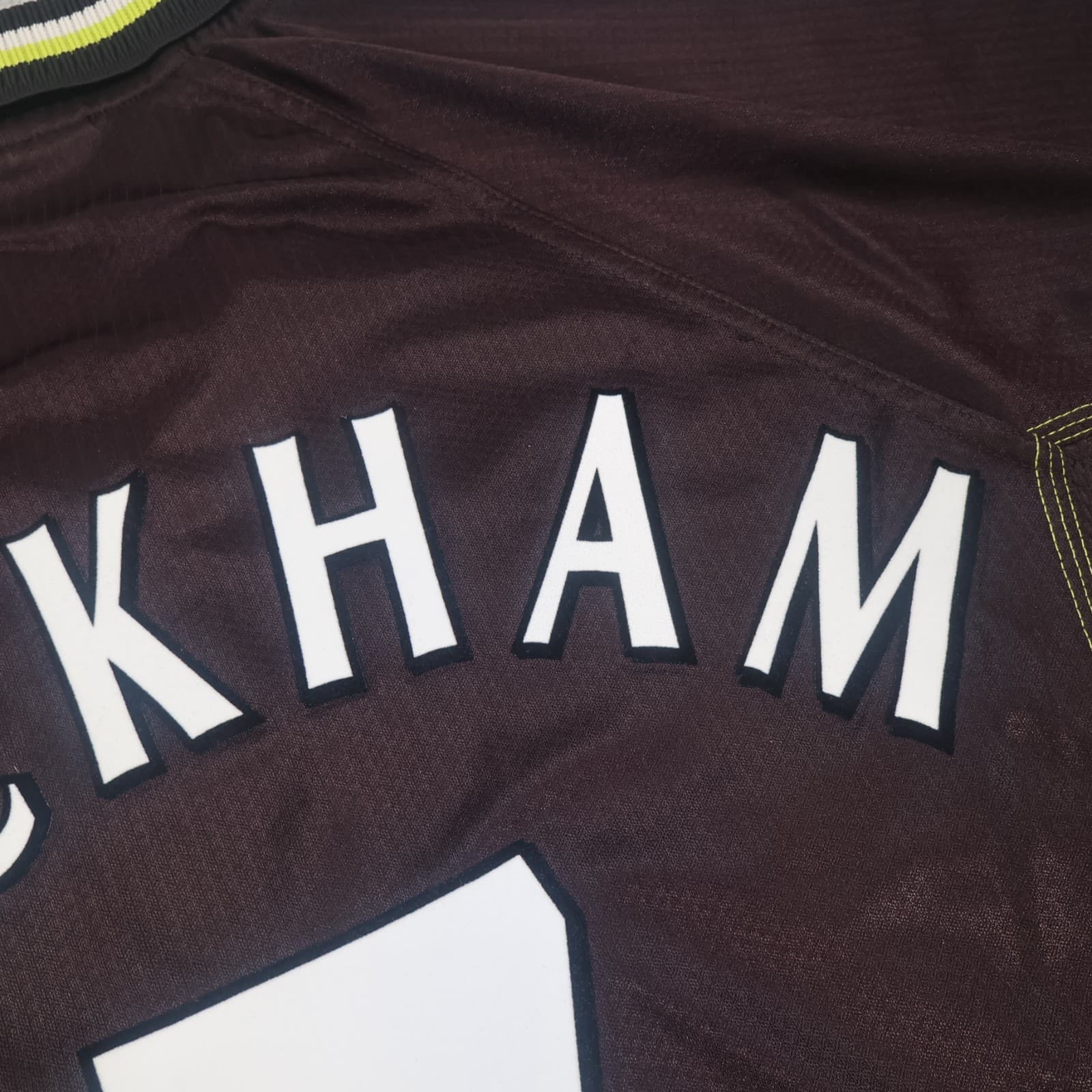 Manchester United Shirt Extra Large Black Third 1998 1999 David Beckham Jersey photo 23