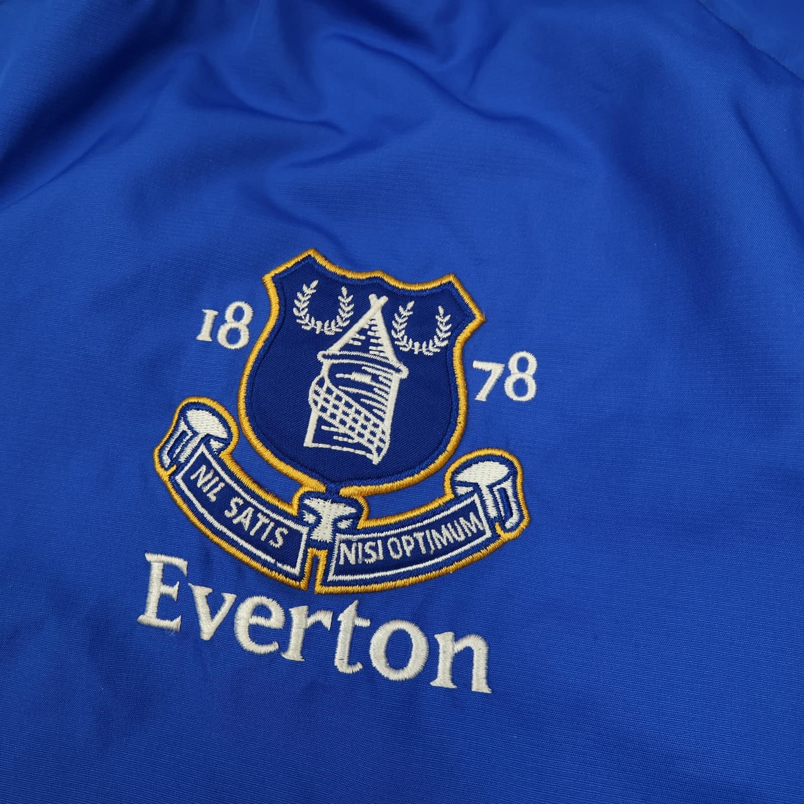 Everton Jacket Mens XXL Blue Navy Football Umbro Hooded Rain Training Coat photo 2