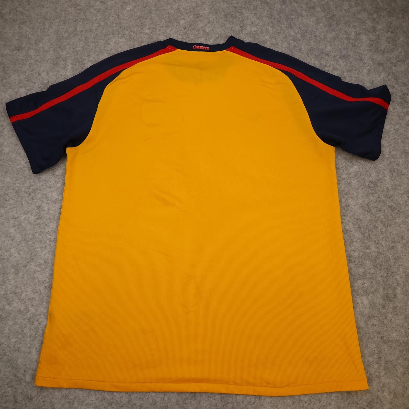 Arsenal Shirt Mens Extra Large Yellow Away 2008 2009 Football Nike Soccer Jersey photo 2