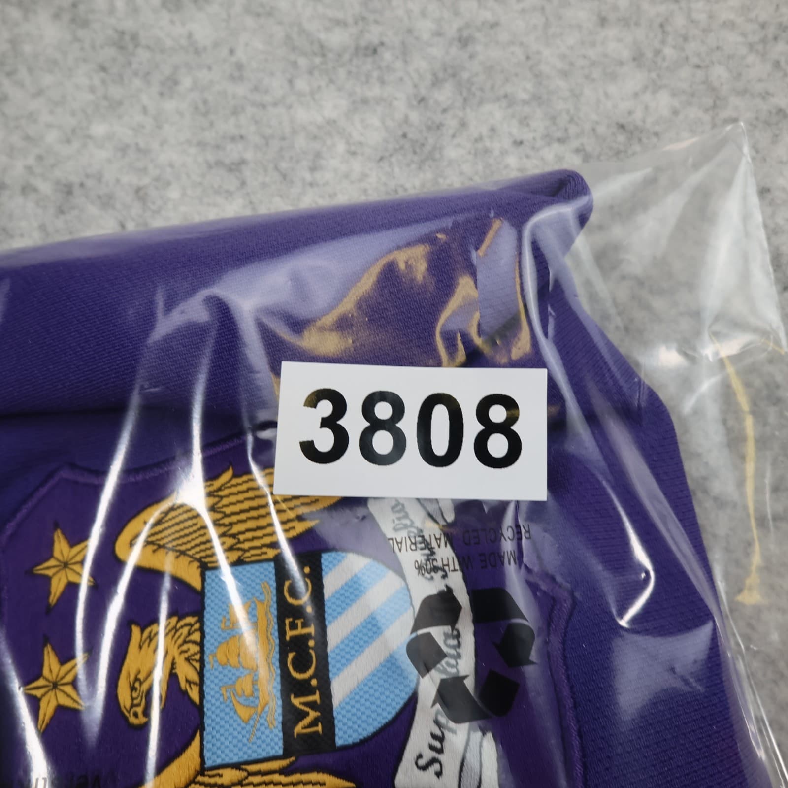 Manchester City Shirt 3XL Purple Third 2014 2015 Soccer Jersey XXXL photo 18