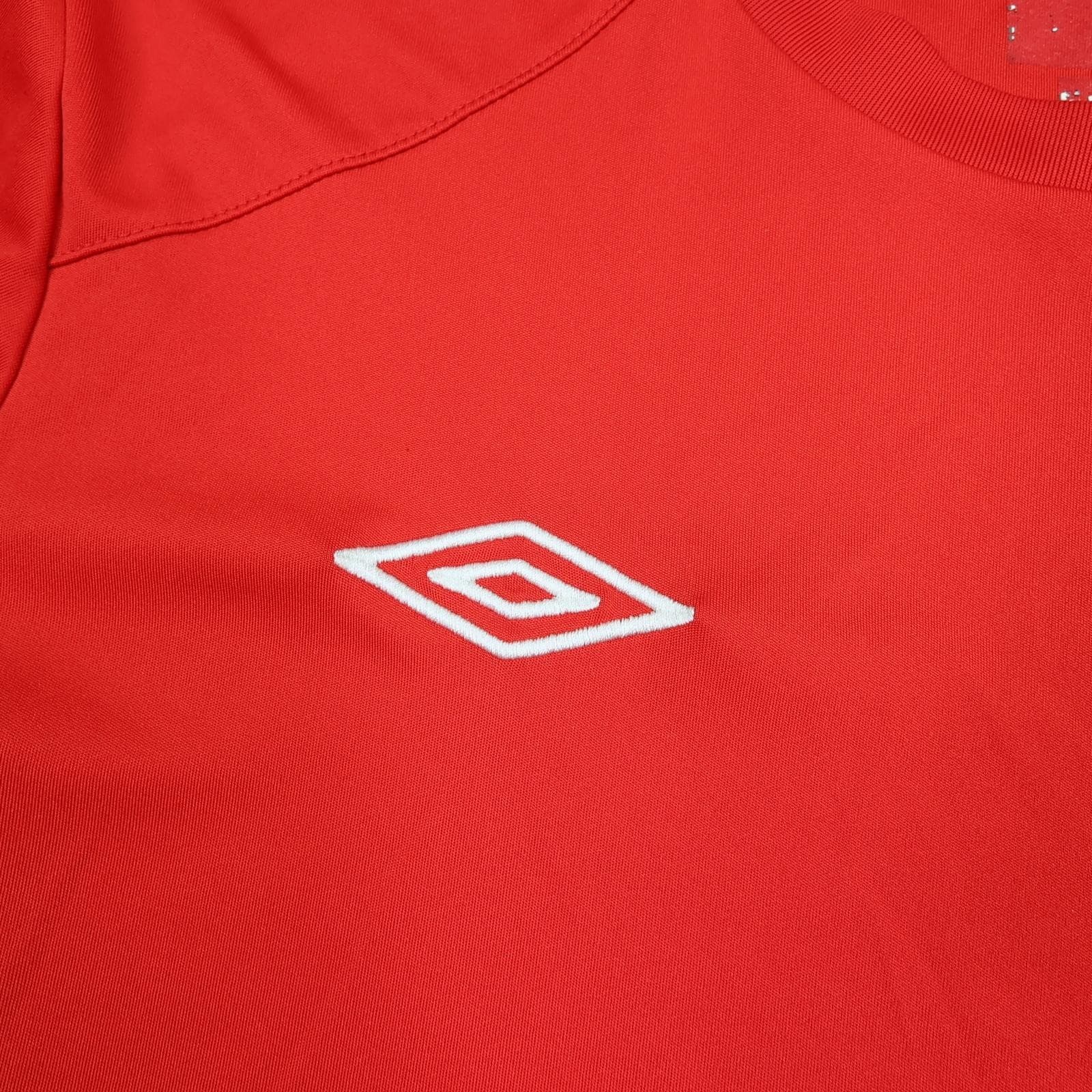 England Shirt Mens Large Red Home Short Sleeve 2010 2011 Umbro Jersey Top photo 4