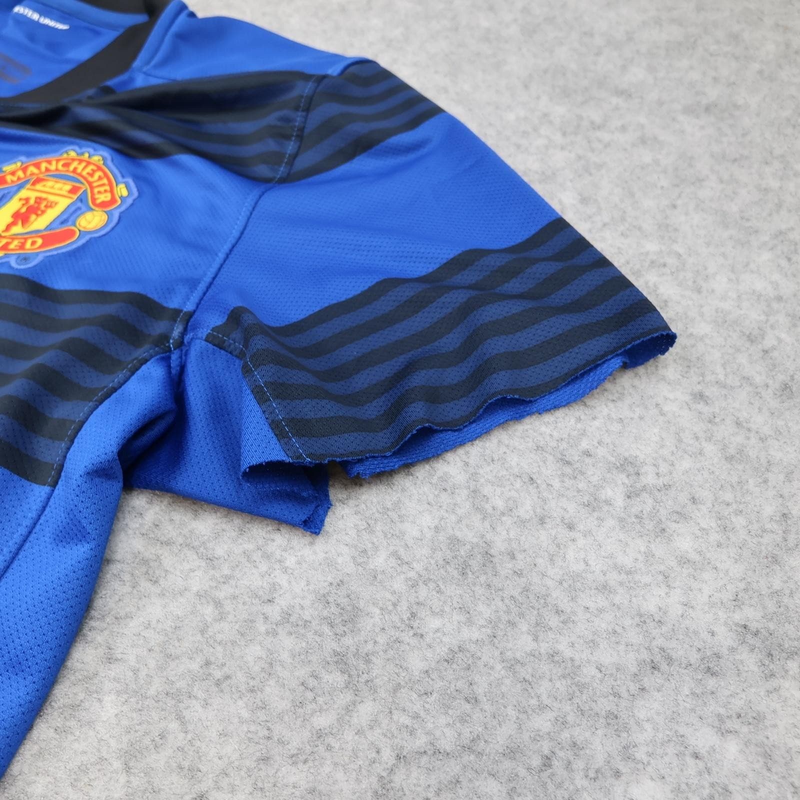 Manchester United Shirt Mens Medium Blue 3rd 2011 2012 Nike Soccer Jersey photo 3