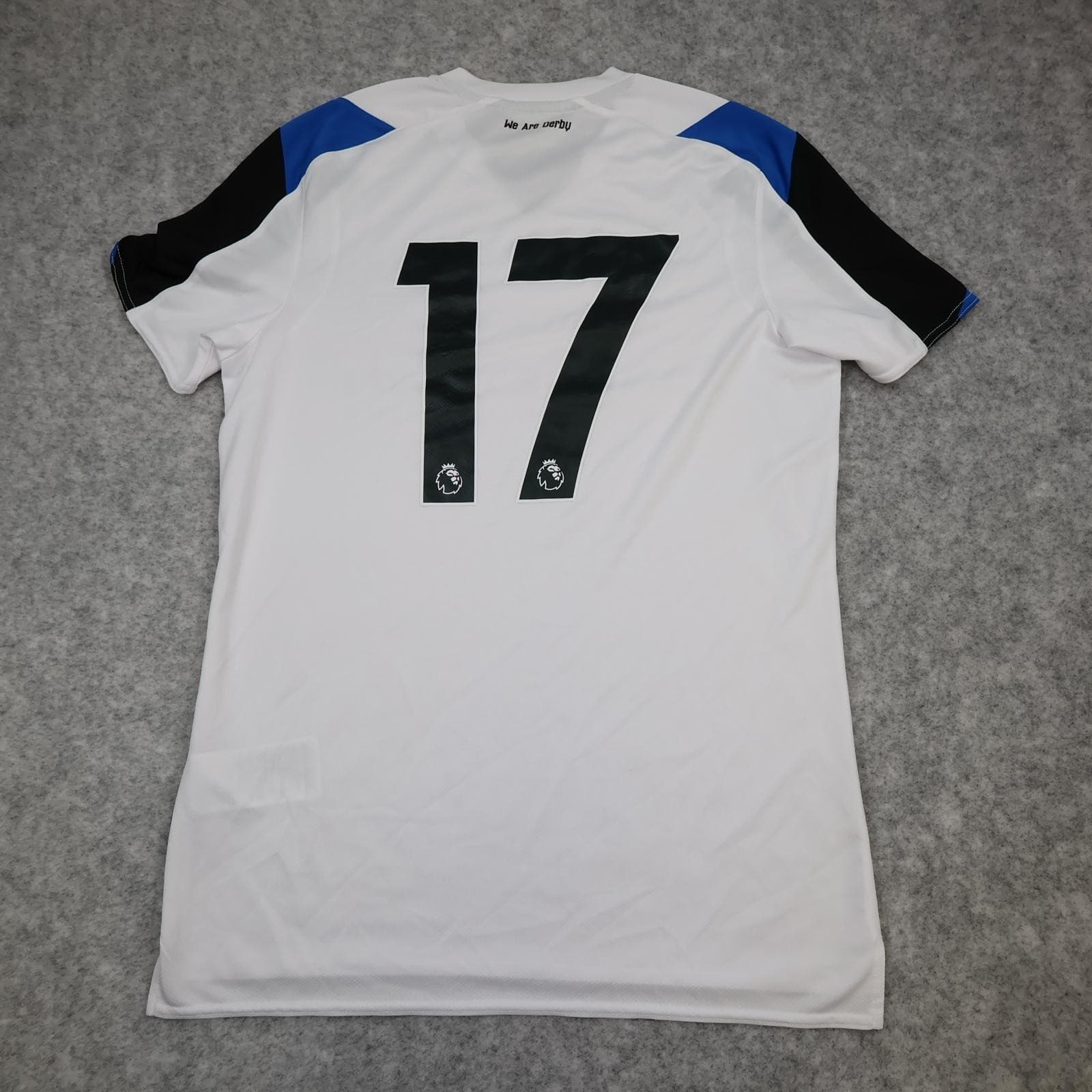 Derby County Shirt Mens Medium White Home 2018 2019 EPL Football Umbro 17 photo 7