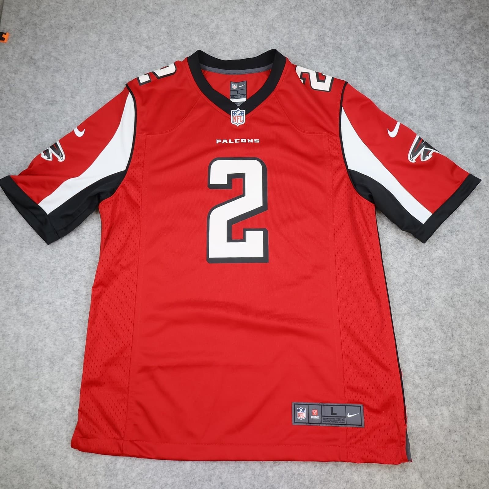 Atlanta Falcons Shirt Mens Large Red NFL American Football Nike Ryan 2 Jersey photo 2