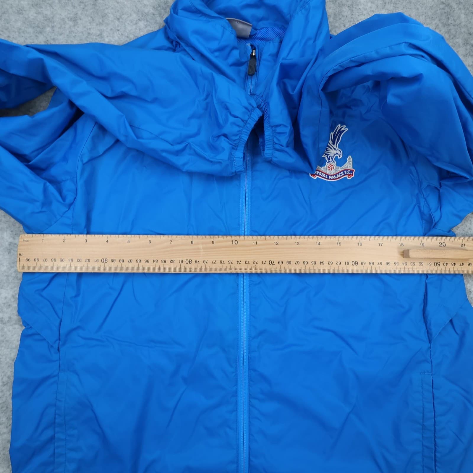 Crystal Palace Jacket Mens Medium Blue EPL 2018 2019 Puma Full Zip Lightweight photo 6