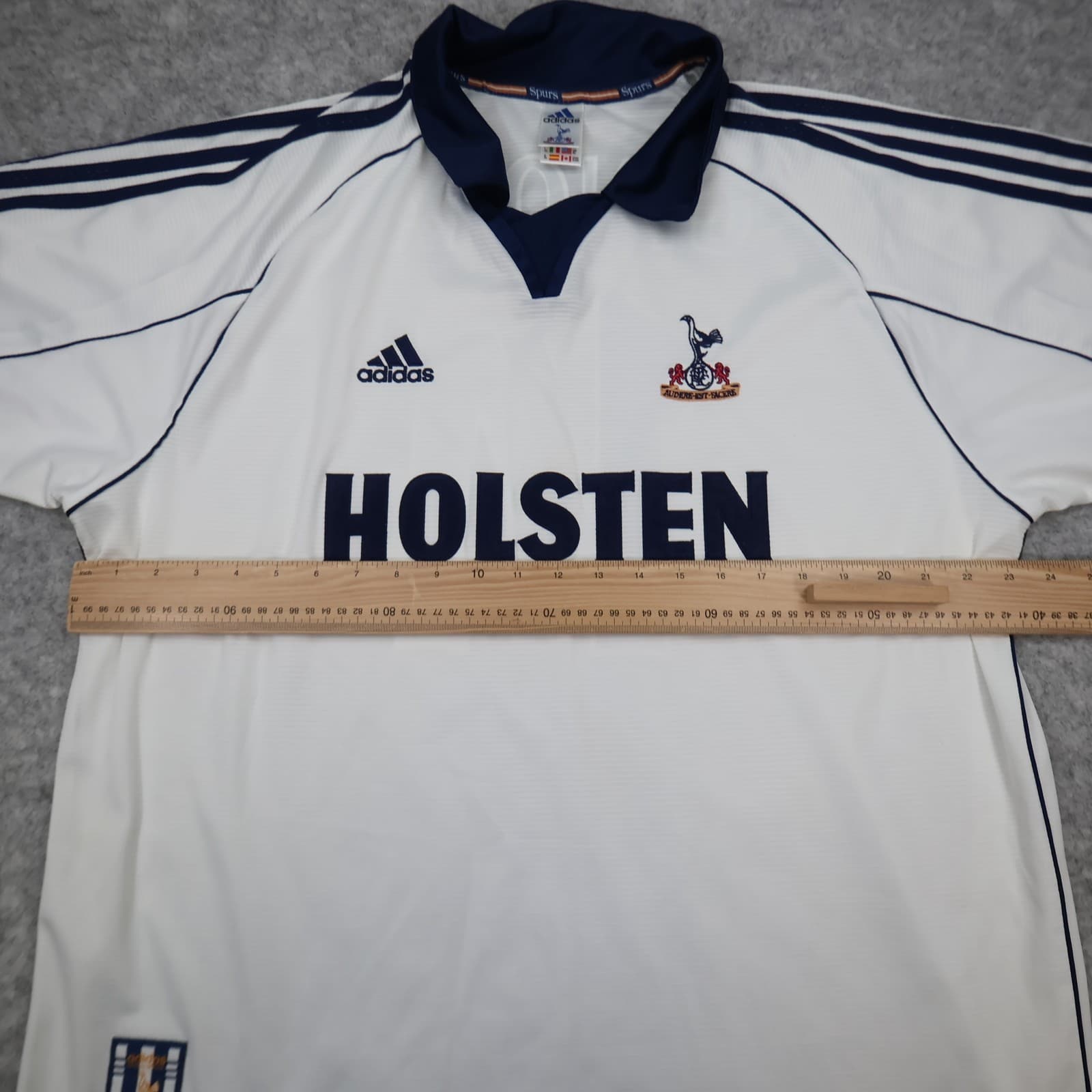 Vintage Tottenham Hotspur Shirt Extra Large White Home 1999 2001 Jersey Ginola 2 photo 12