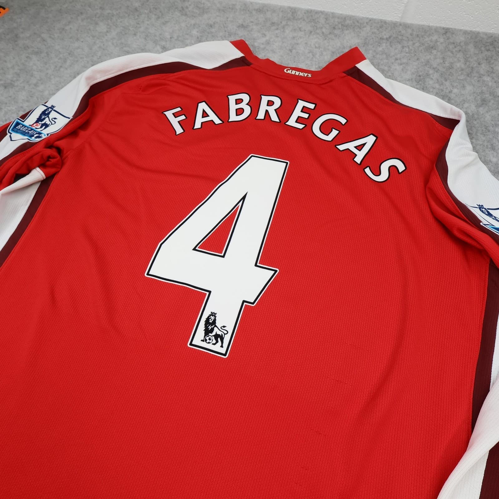 Arsenal Shirt Mens 2XL Red Home Long Sleeve 2008 2010 Nike Fabregas 4 Jersey photo 11