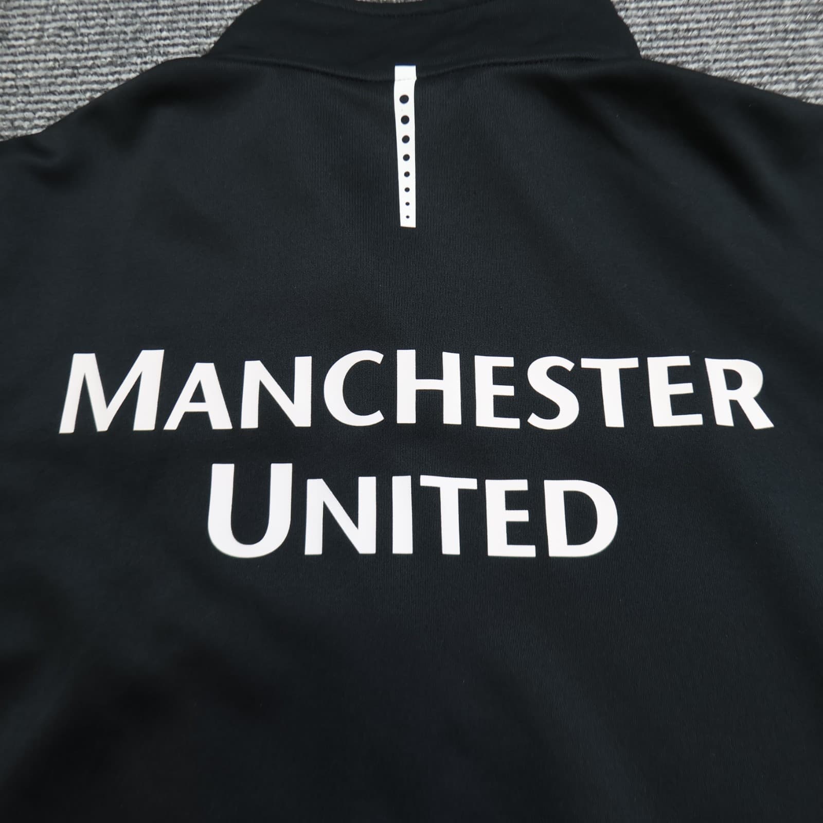 Manchester United Tracksuit Medium Black Training Jacket Top Nike 2009 2010 AIG photo 7