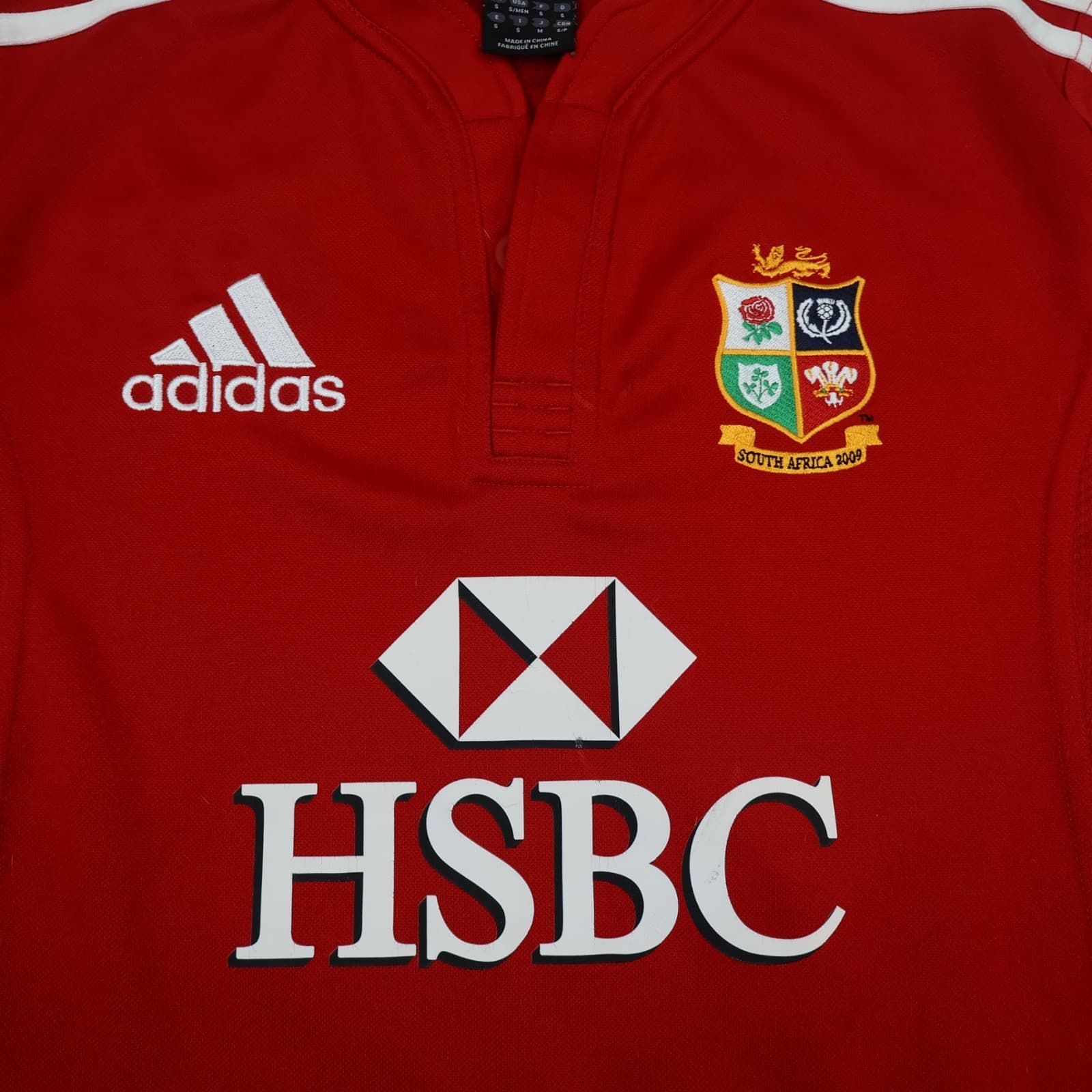 Lions Rugby Shirt Home Red Small Adidas Jersey 2009 South Africa Tour British photo 4