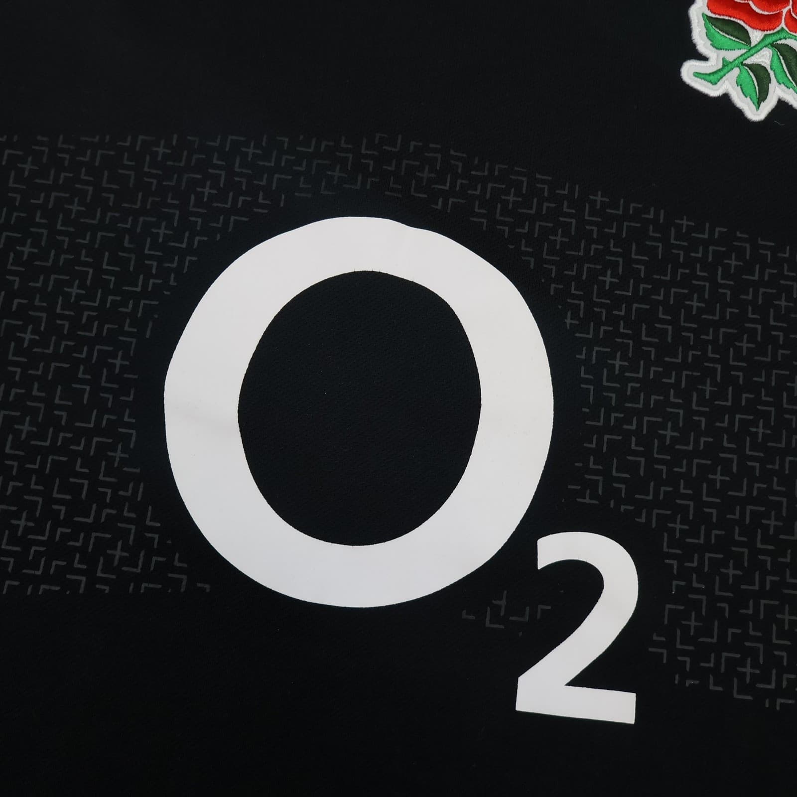 England Rugby Shirt Mens XL Black Rugby Union Nike O2 Authentic Jersey 2011 2012 photo 6