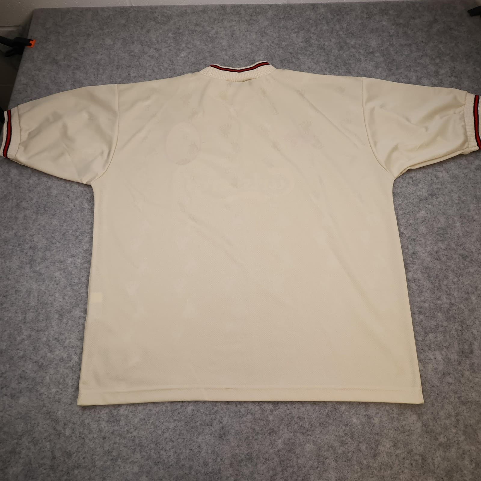 Vintage Liverpool Away Shirt Mens 2XL Beige 1996 1997 Reebok Soccer Jersey photo 2