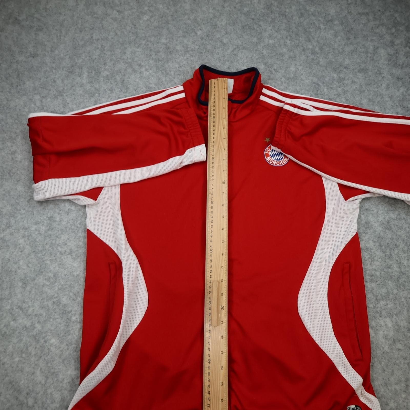 Bayern Munich Jacket Mens Extra Large Red 2005 2006 Football Adidas Track Top photo 9