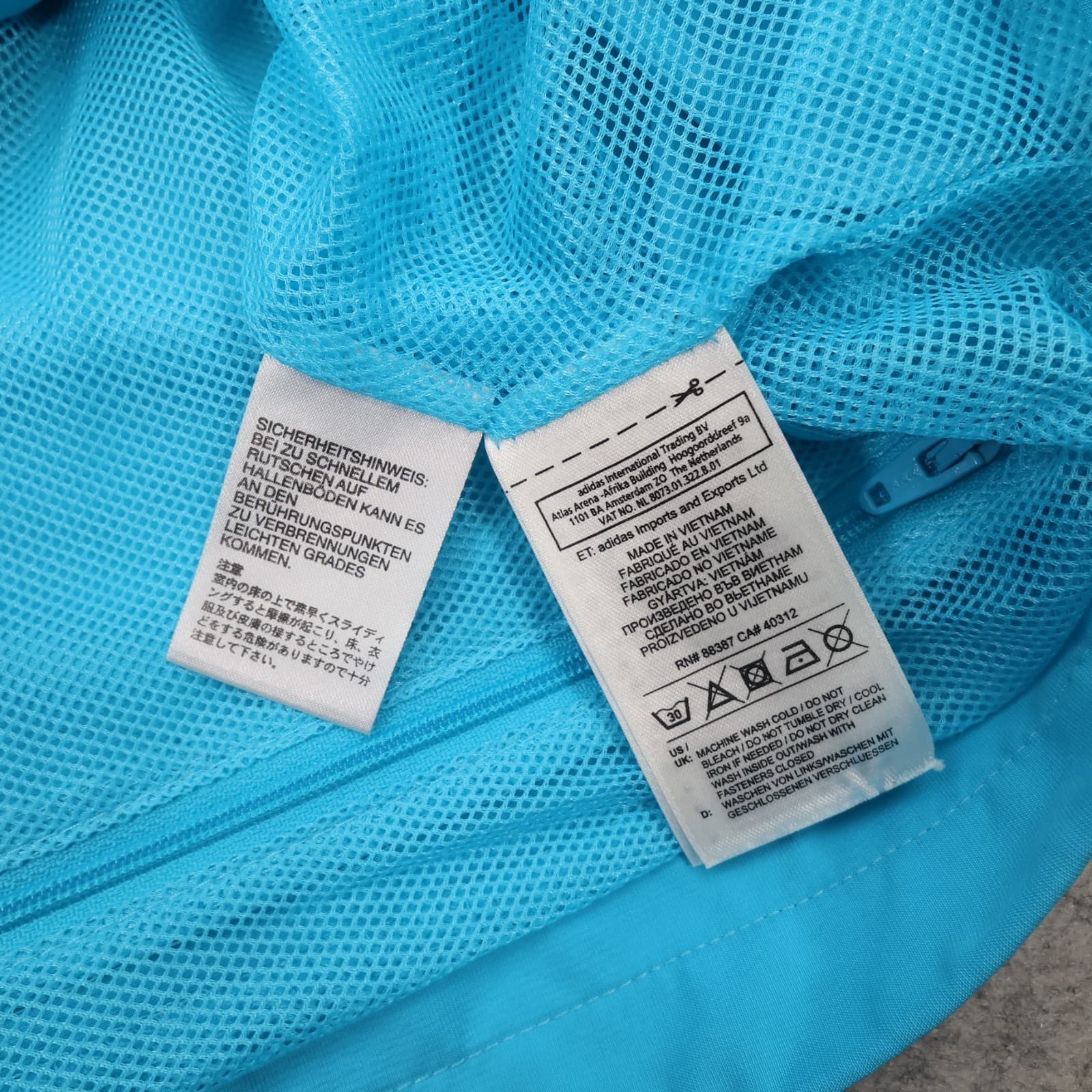 Chelsea Football Jacket Medium Blue Tracksuit Jacket Adidas 2014 2015 Zipped photo 5