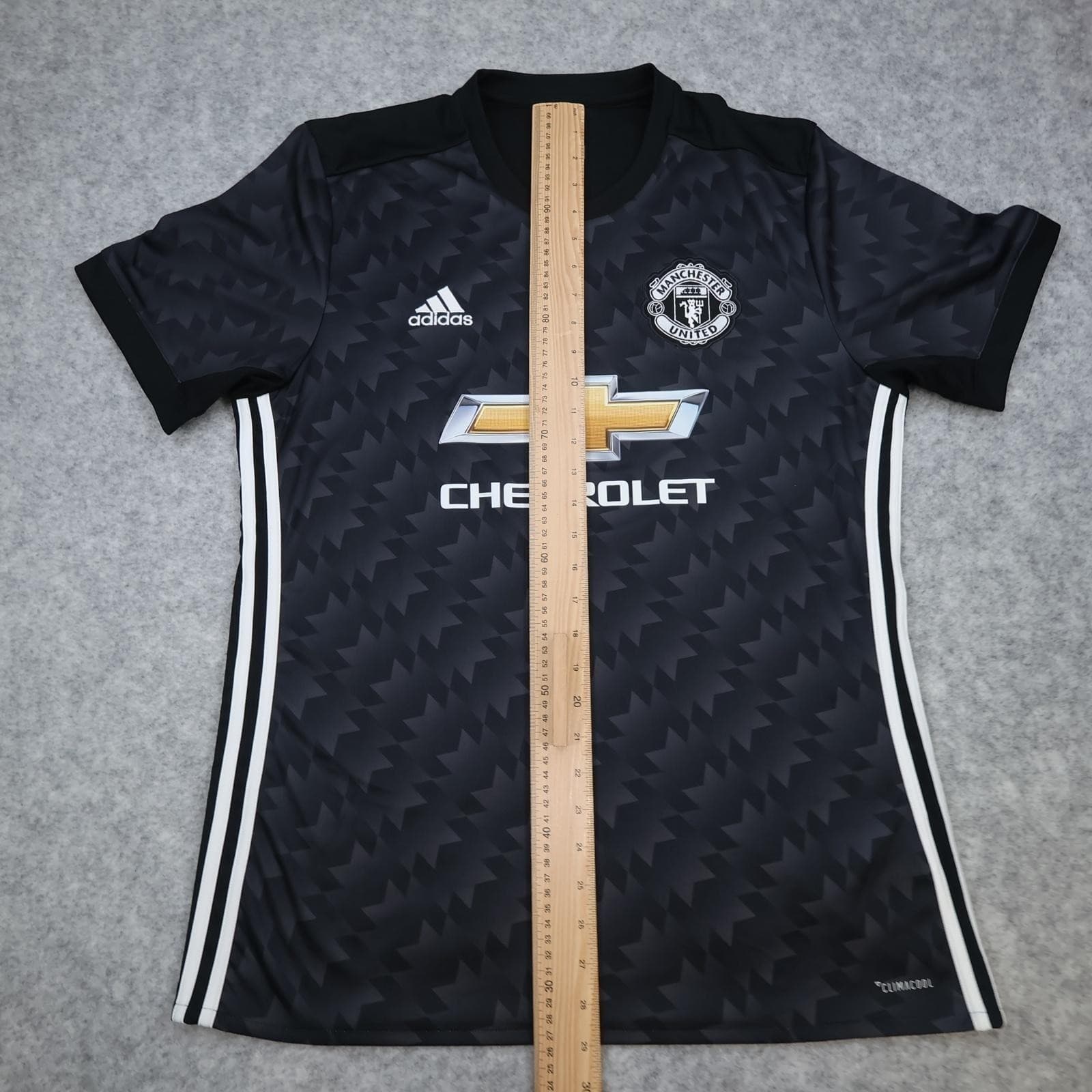 Manchester United Shirt Mens Medium Black Away 2017 2018 Adidas Bailly 3 photo 12