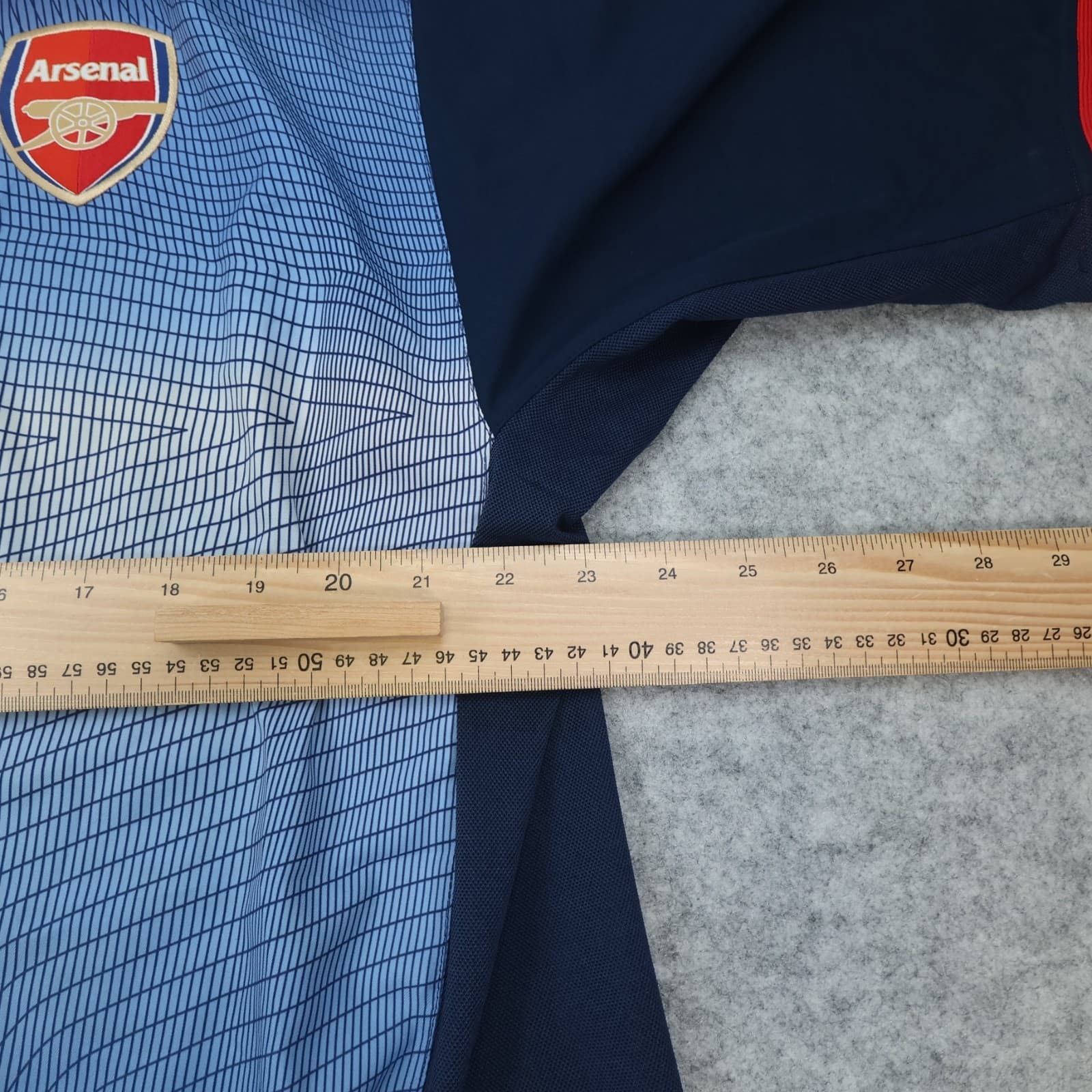 Vintage Arsenal Shirt Extra Large Blue Away 2002 2003 Nike Vieira Soccer Jersey photo 13