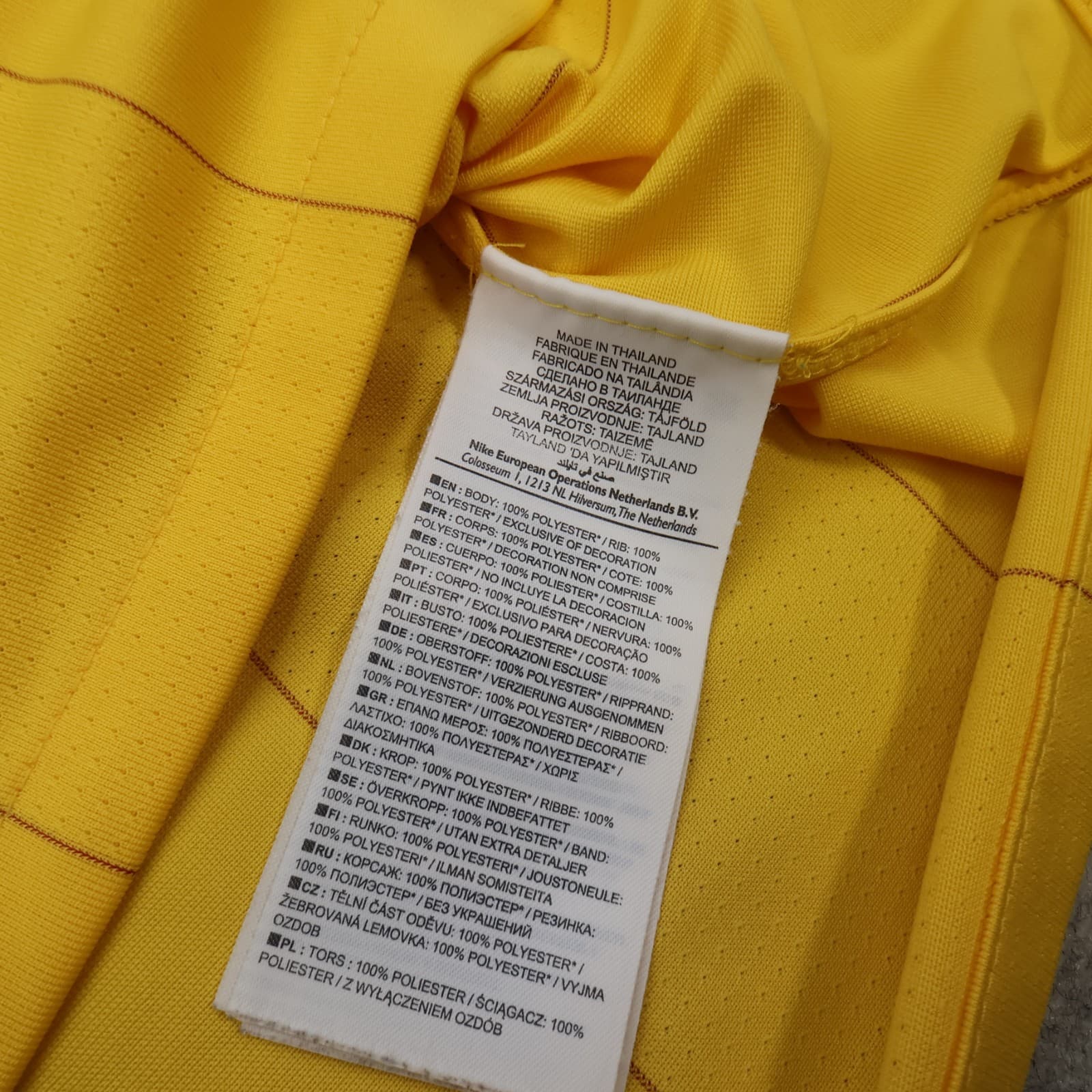 Arsenal Shirt Medium Yellow Away Kit 2010 2013 Nike Soccer Jersey photo 7