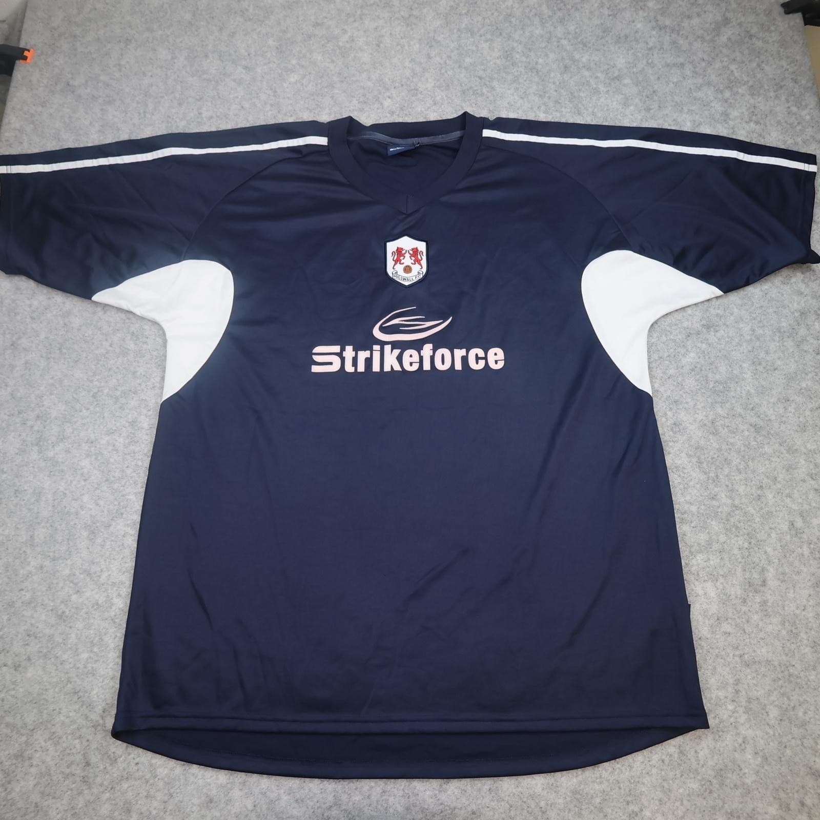 Millwall Shirt Mens 3XL Navy Blue Training Football Strikeforce Soccer Jersey