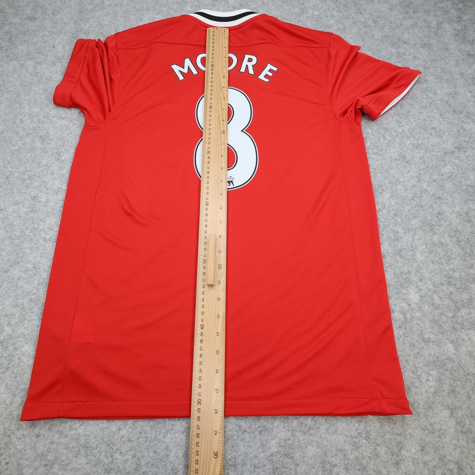 Manchester United Shirt Mens Medium Red Home 2011 2012 Football Nike Moore 8 photo 13