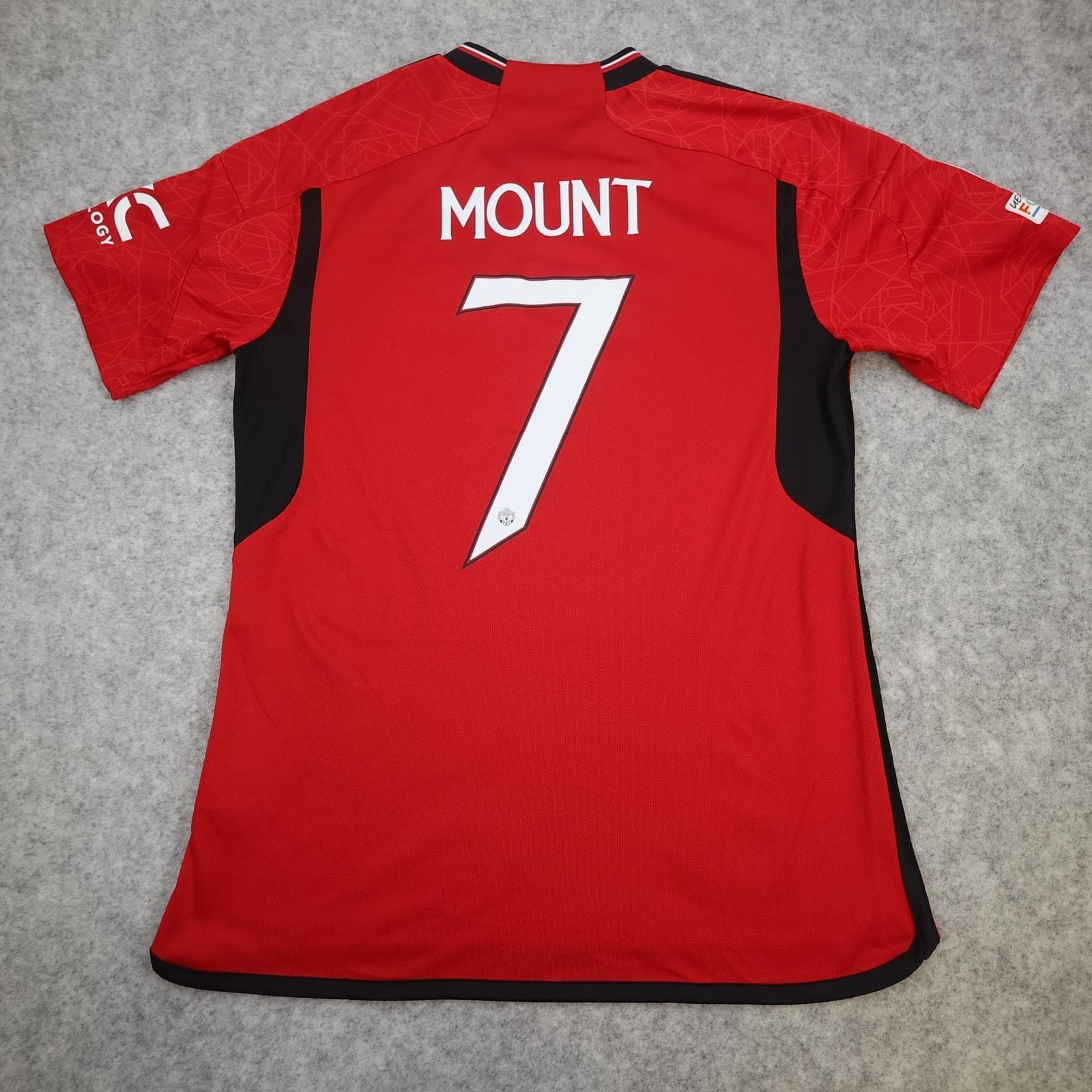 Manchester United Shirt Mens Large Red Home 2023 2024 Football Adidas Mount 7