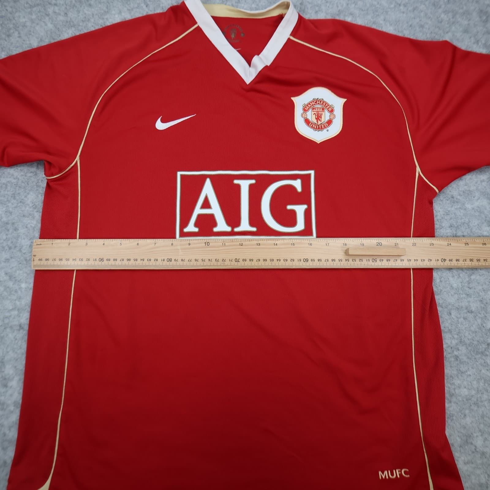 Manchester United Shirt Extra Large Red Home 2006 2007 Nike Jersey Ronaldo 7 photo 13