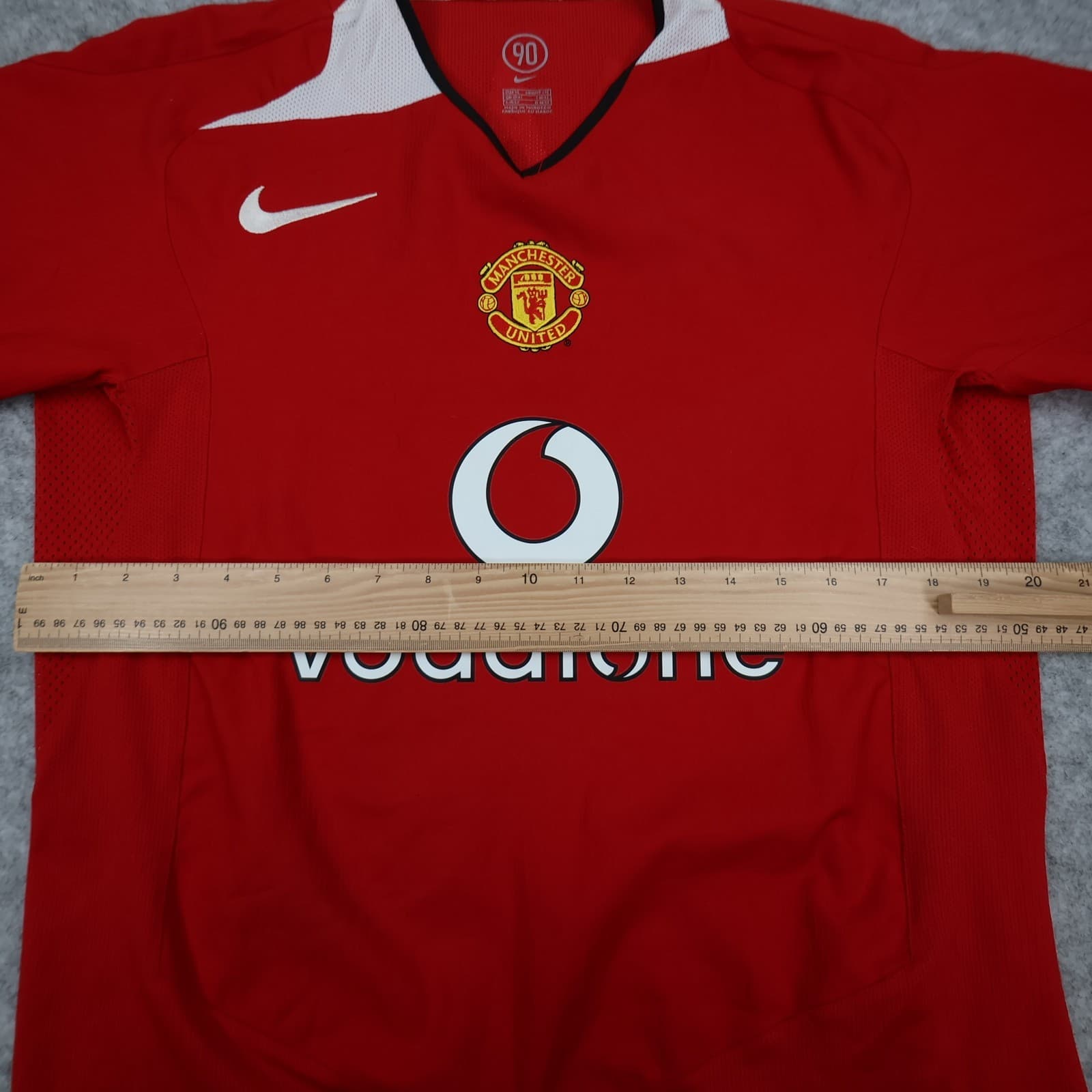 Manchester United Shirt Medium Red Home 2004 2006 Nike Jersey Ronaldo Football photo 9