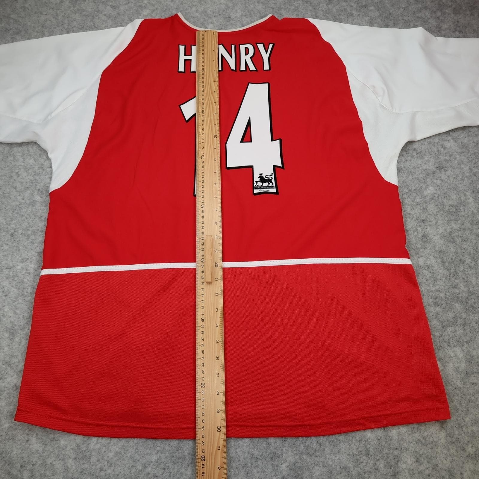 Vintage Arsenal Shirt Mens 2XL Red Home EPL Football Nike Henry 14 O2 Jersey photo 11