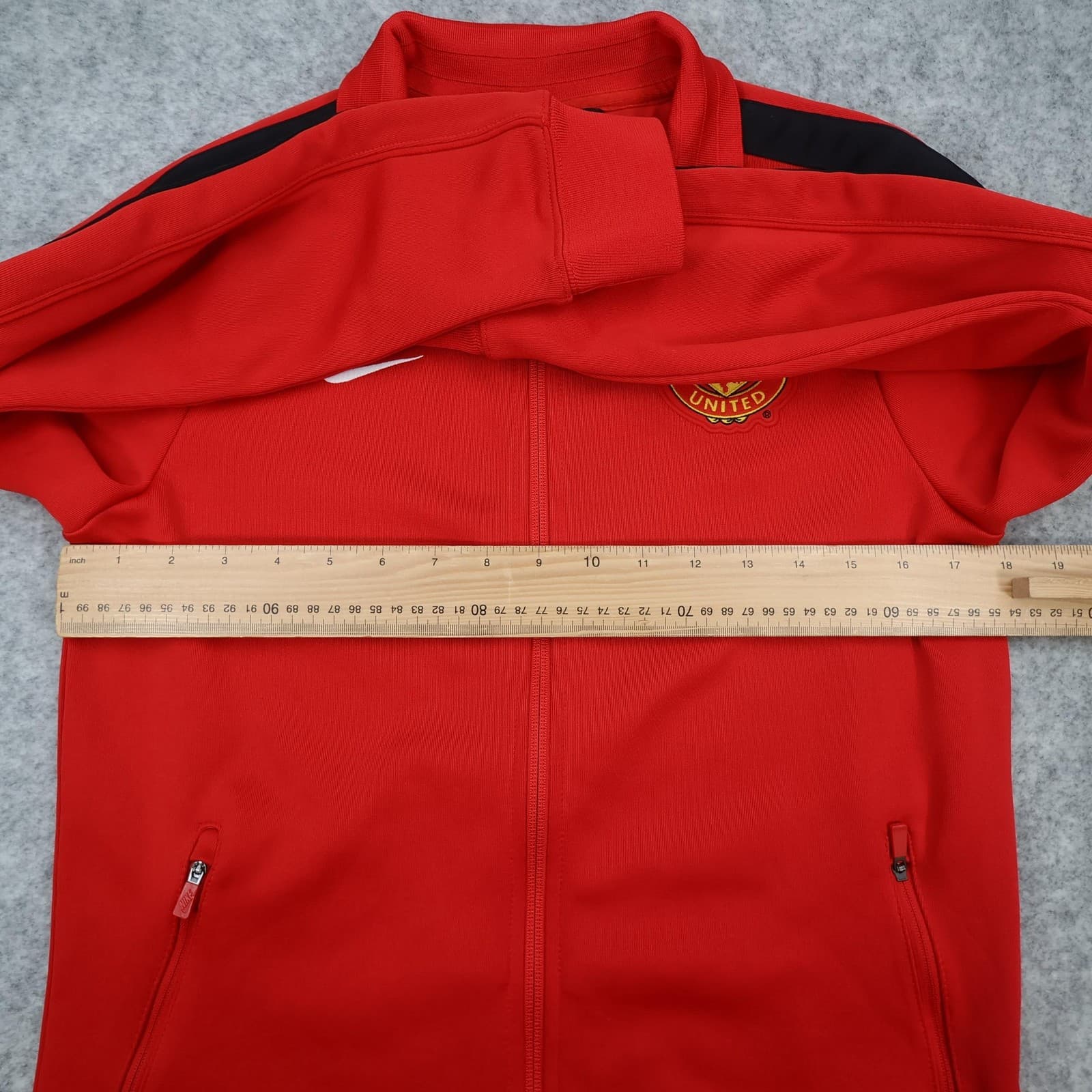 Manchester United Jacket Youth XL Red EPL Football Nike Track Top 13-15 Yrs photo 8